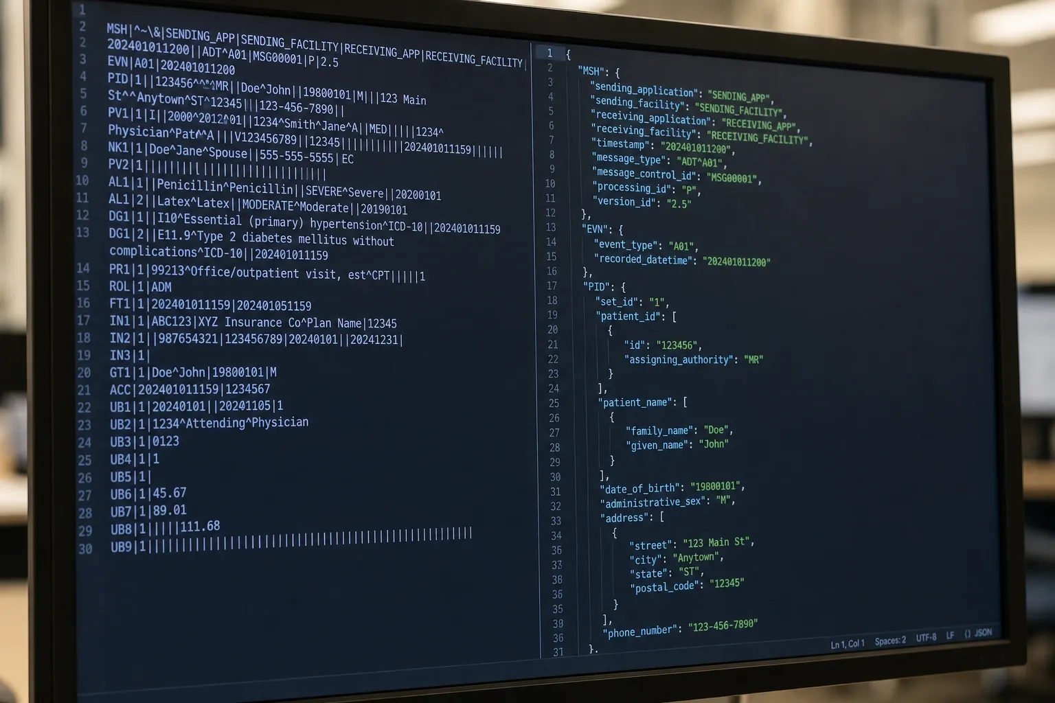 Convertir Mensajes HL7 v2.x a JSON: Guía Completa