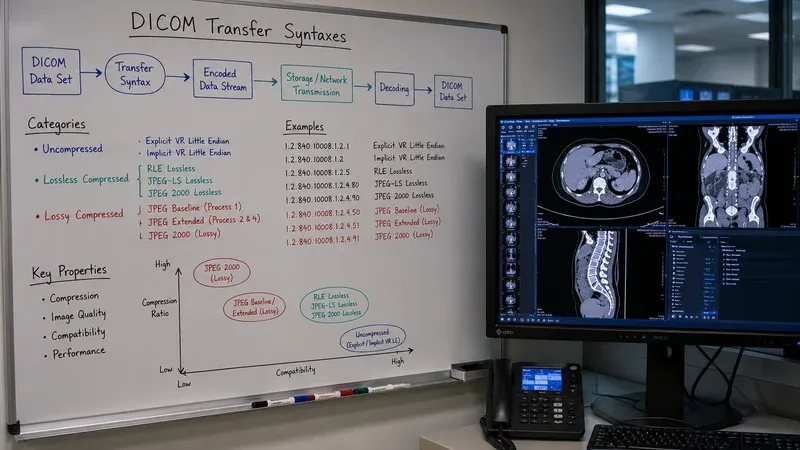 Sintaxis de Transferencia DICOM Explicadas