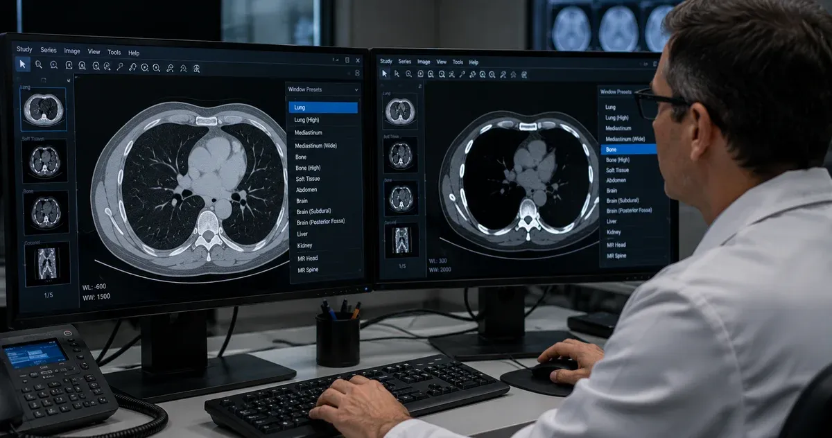 DICOM Windowing: Standard Presets for CT, MRI, X-Ray