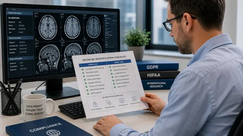 GDPR vs HIPAA: DICOM De-Identification Compared